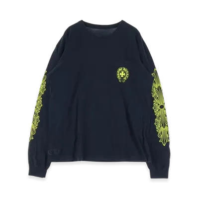 Chrome Hearts Old English L/S T-Shirt "Black/Yellow"