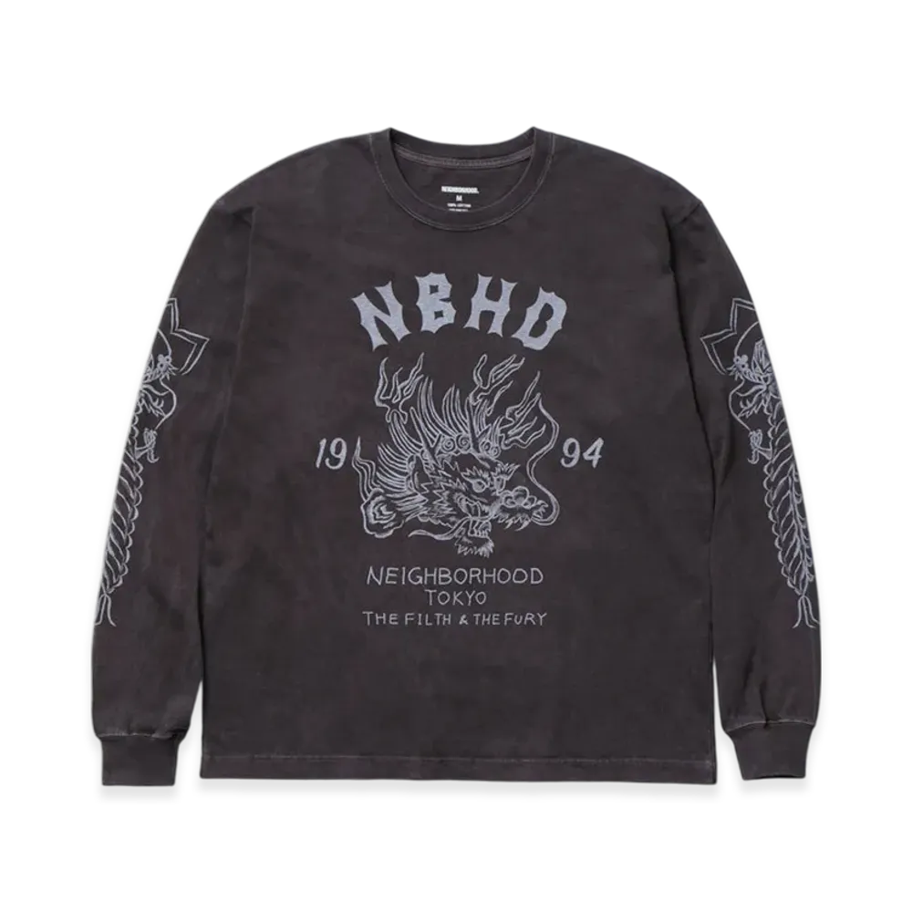 NEIGHBORHOOD NH. Tee LS-14 "Brown"
