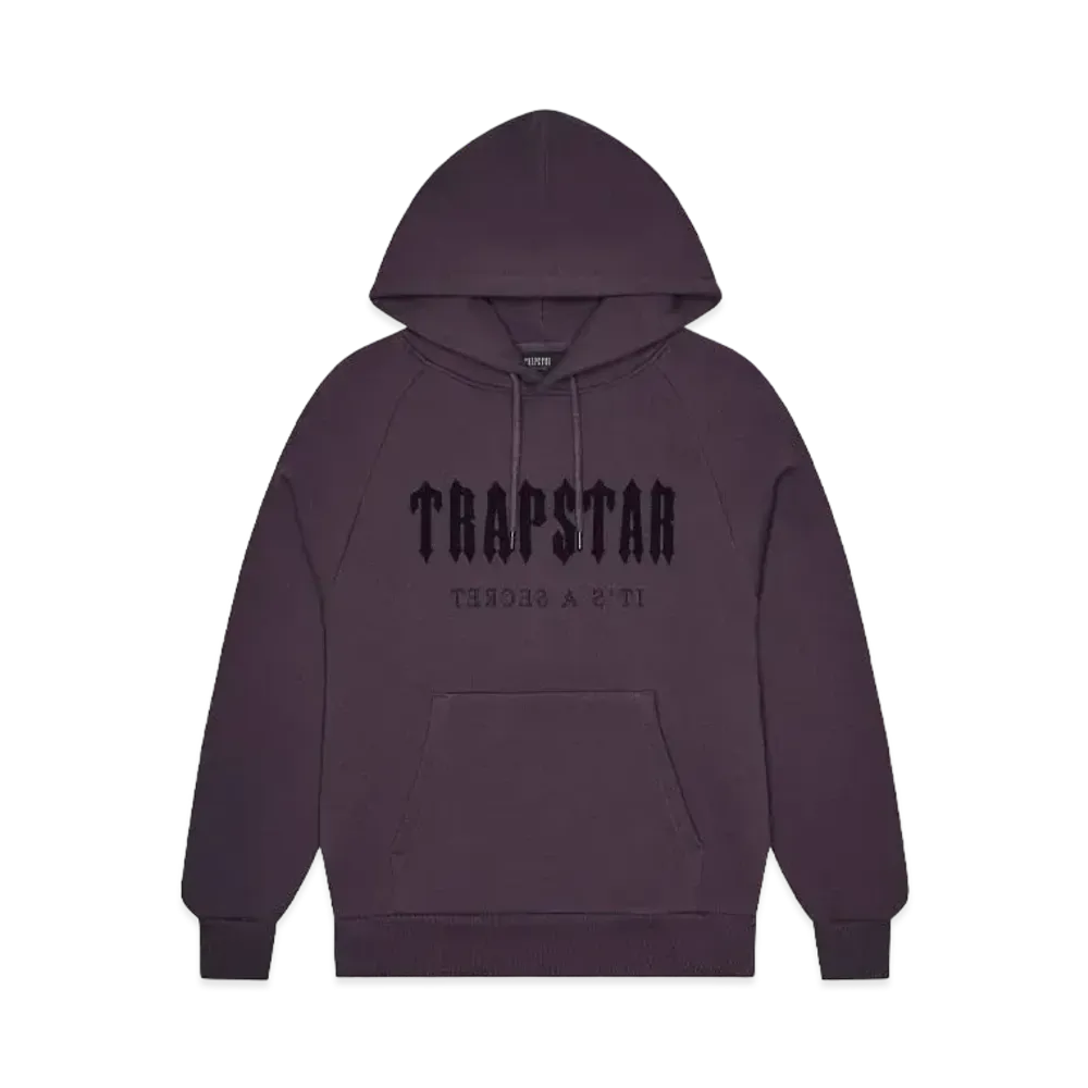 TRAPSTAR Chenille Decoded Hoodie "Obsidian"