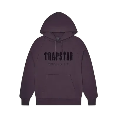 TRAPSTAR Chenille Decoded Hoodie "Obsidian"