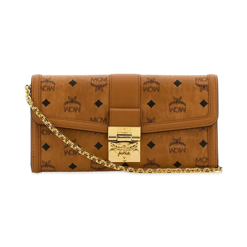 MCM Women's Printed Canvas Wallet "Brown"