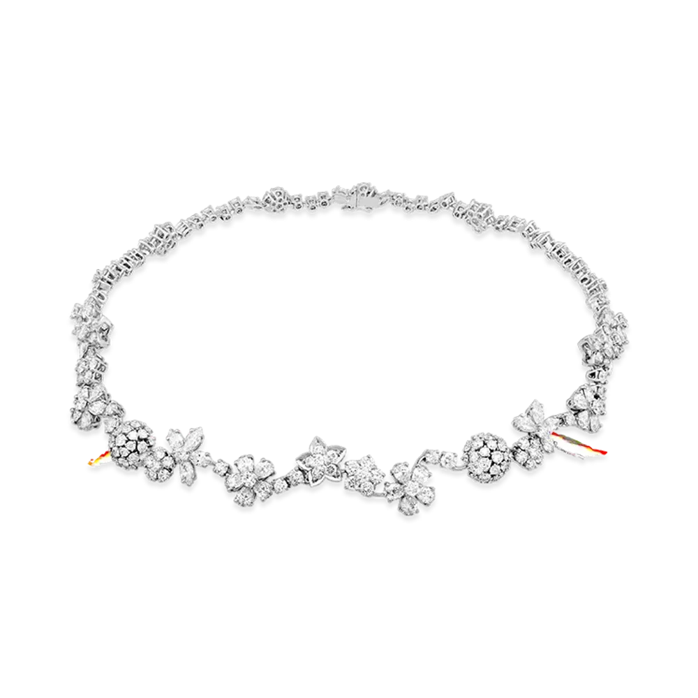 Van Cleef & Arpels Folie des Pres necklace "18K White gold/Diamond"