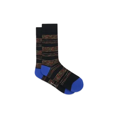 Paul Smith Wave Border Casual Socks "Black"