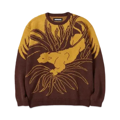 NEIGHBORHOOD JACQUARD / AW-KNIT . LS "Brown"