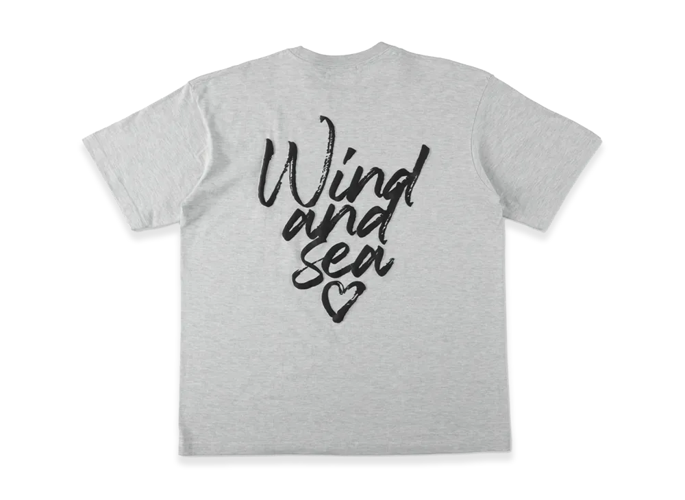 WIND AND SEA Heart Logo S/S Tee "Gray"
