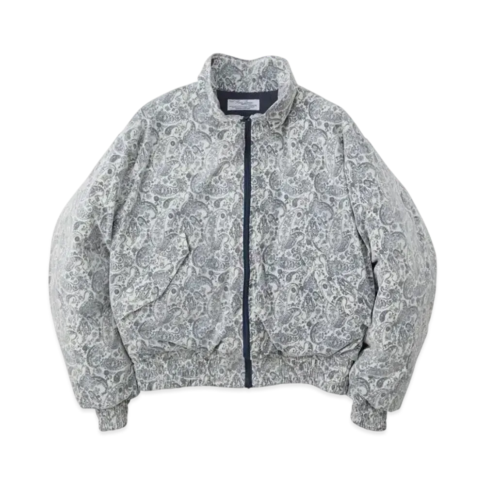 KURO Classical Paisley Patterned Down Jacket "Purple"