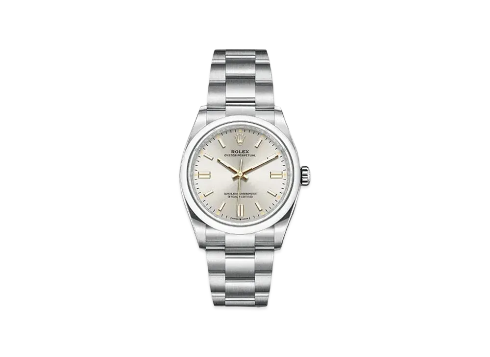 ロレックス オイスターパペチュアル 36 シルバー文字盤 126000