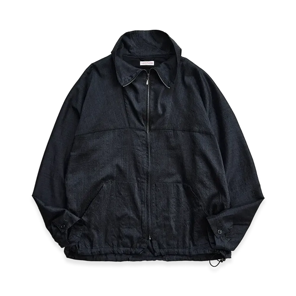 NICENESS W.Pharoah Wool Silk Baloon Jacket "Charcoal"
