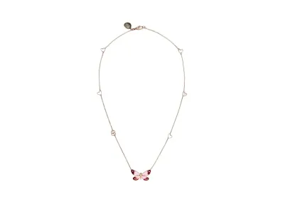 GUCCI Floral Necklace (Rose Gold & Enamel) "Rose Gold"
