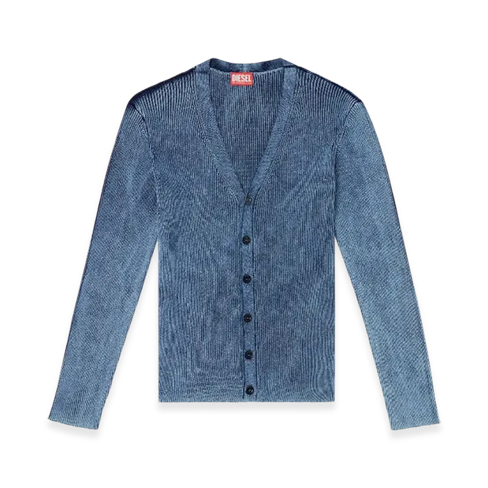 Diesel K-Ardi-D Indigo-Knit Cardigan "Blue"