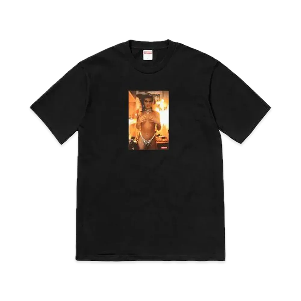 Supreme Nan Goldin Kim in Rhinestone Tee "Black"