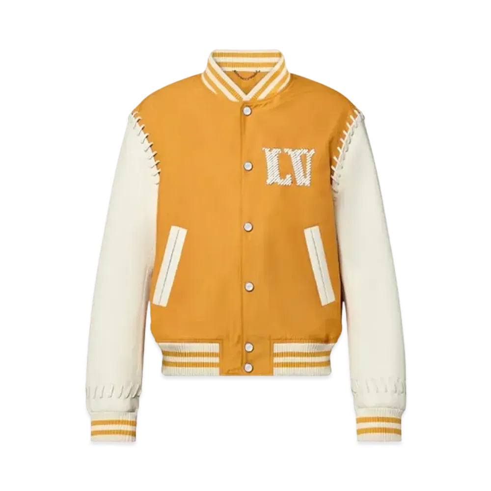 Louis Vuitton Embroidered Varsity Blouson "Golden Yellow"
