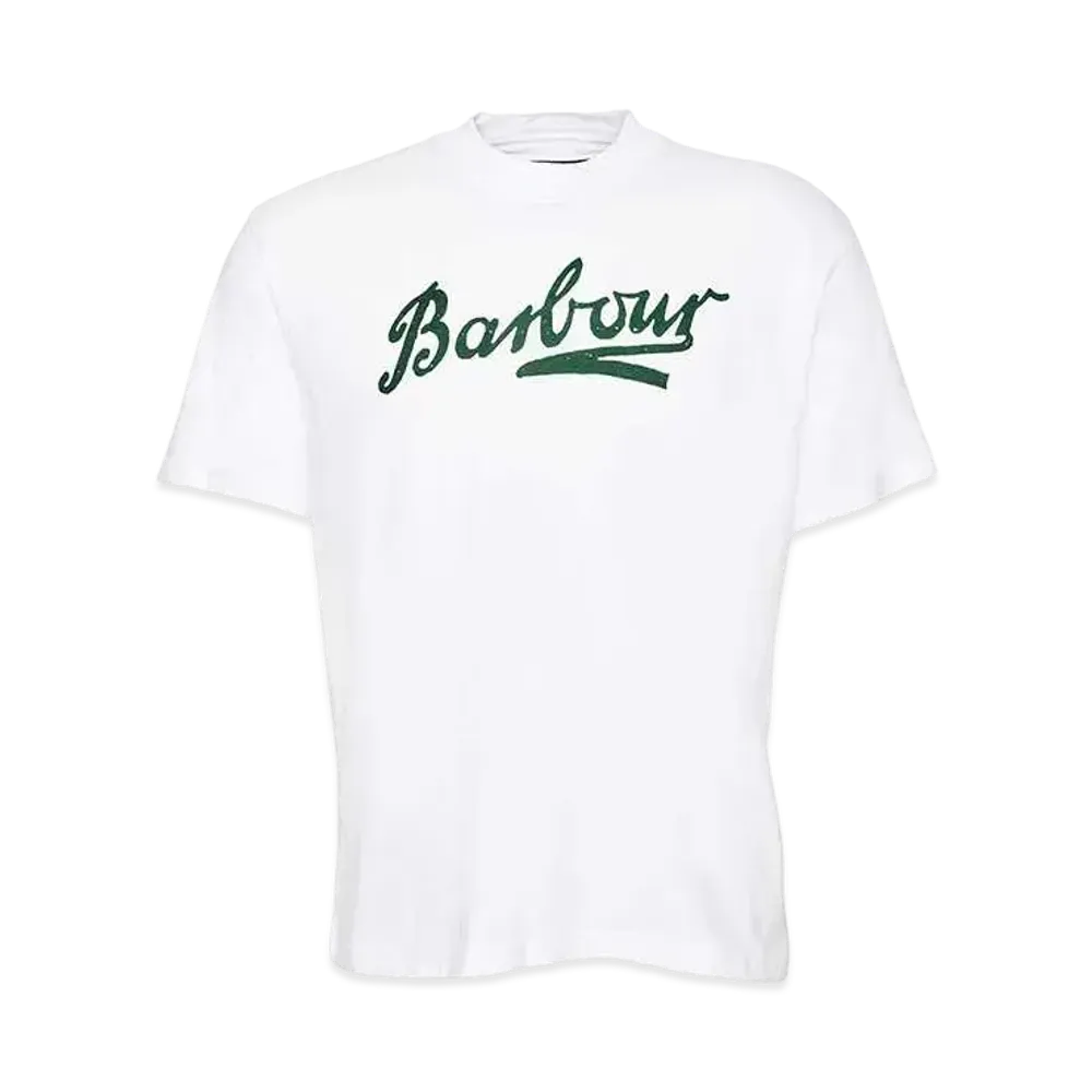 Barbour Grainger Archive Logo Relaxed Fit T-Shirt "White"