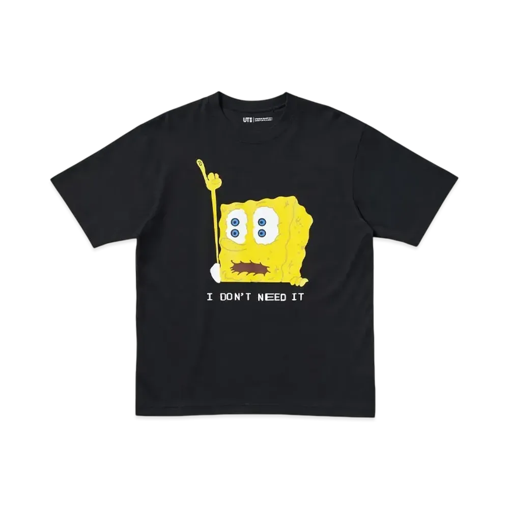 Uniqlo UT x Cactus Plant Flea Market x Sponge Bob Oversized T-shirt "Black"