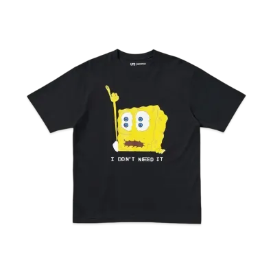 Uniqlo UT x Cactus Plant Flea Market x Sponge Bob Oversized T-shirt "Black"