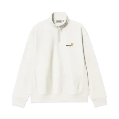 Carhartt Half Zip American Script Sweatshirt "Wax"