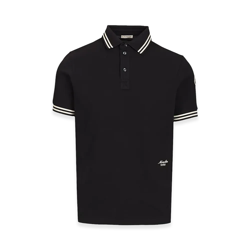 MONCLER Pique Polo Shirt "Blue"