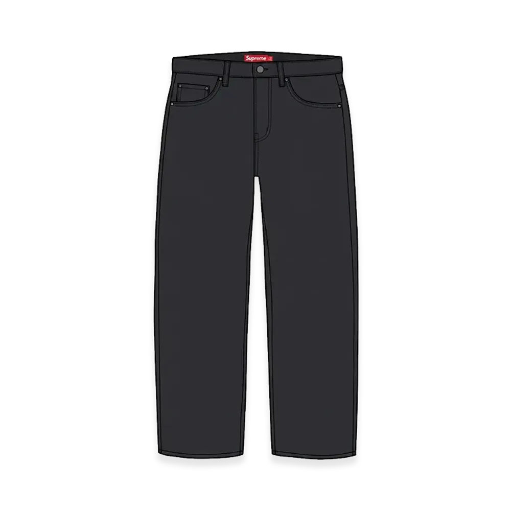 Supreme Rigid Loose Fit Selvedge Jean "Rigid Black" (26FW)