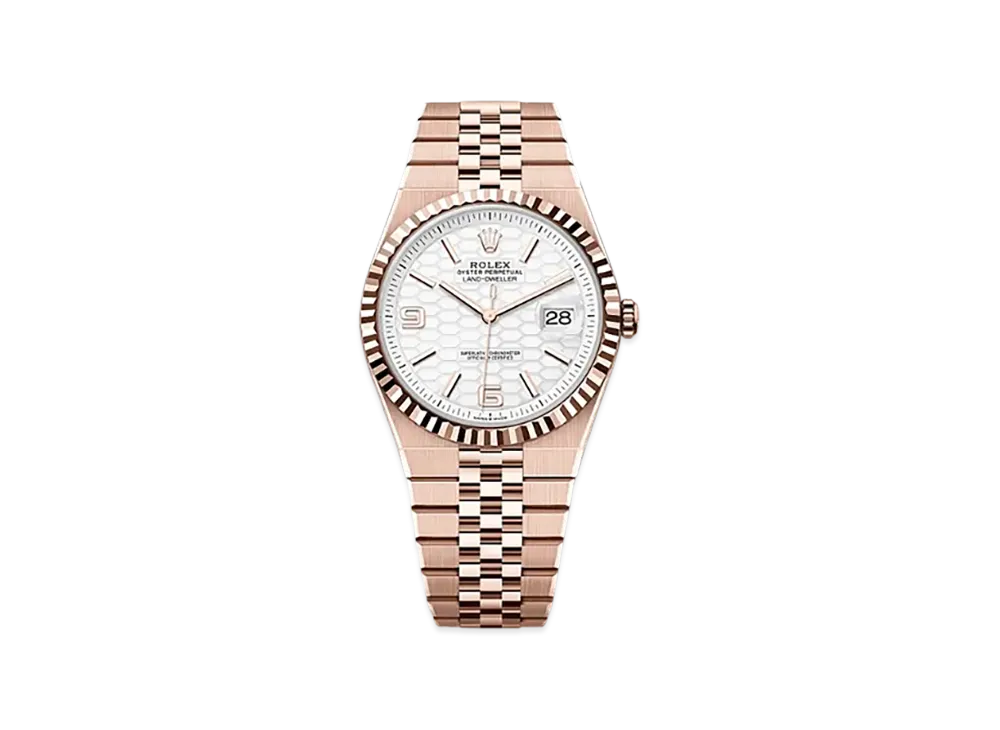 ROLEX Land-Dweller 40mm Everose Gold 127335 "Intense White"