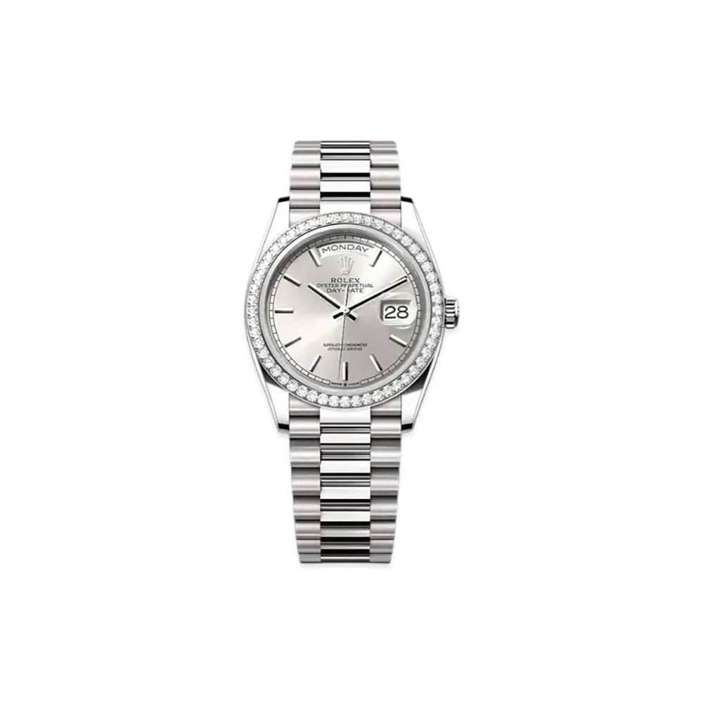 ROLEX Day-Date 36 Diamond "White Gold" 128349RBR