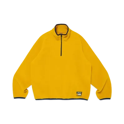 HUMAN MADE Fleece Half-Zip Pullover "Yellow"