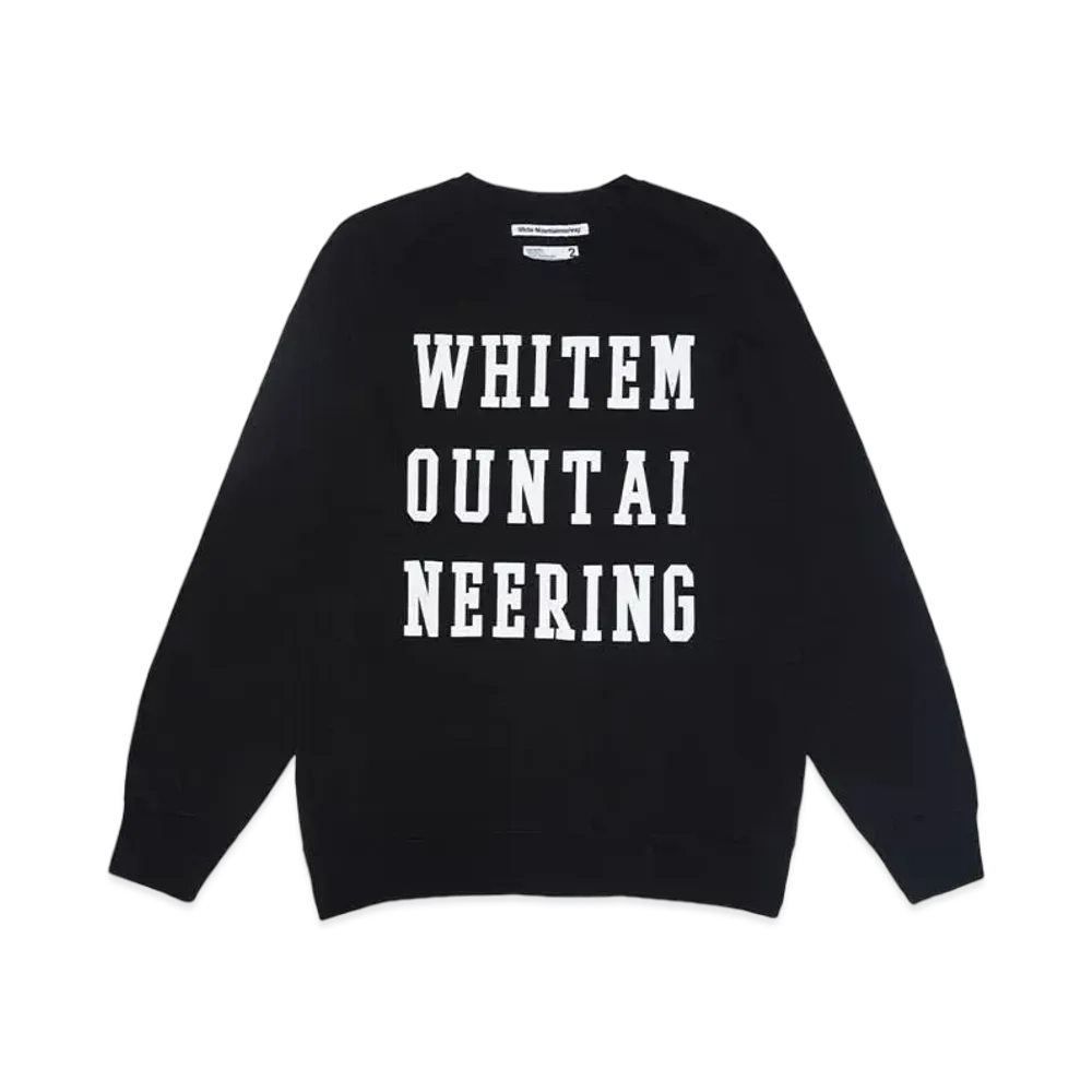 White Mountaineering LOGO SWEAT SHIRT "BLACK"