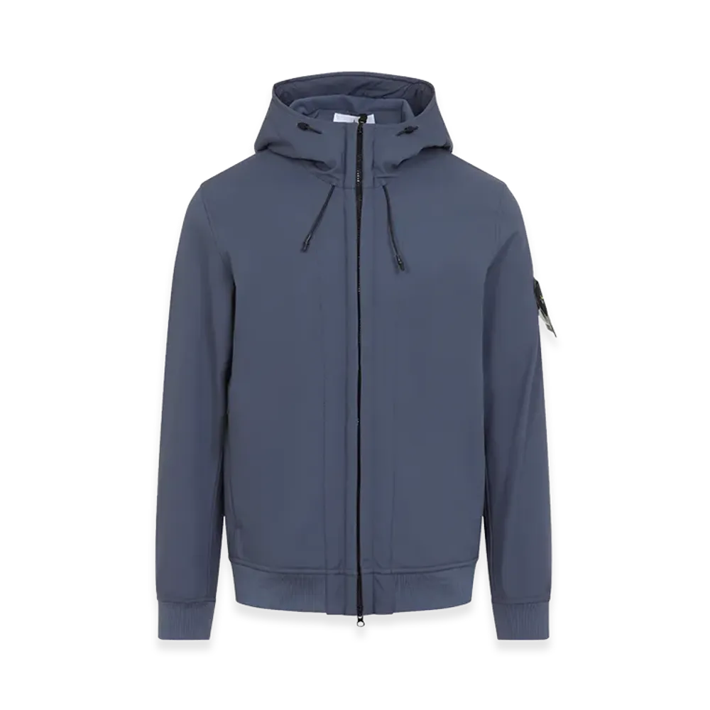 Stone Island Soft Shell Jacket "Blue/Slate/Black"