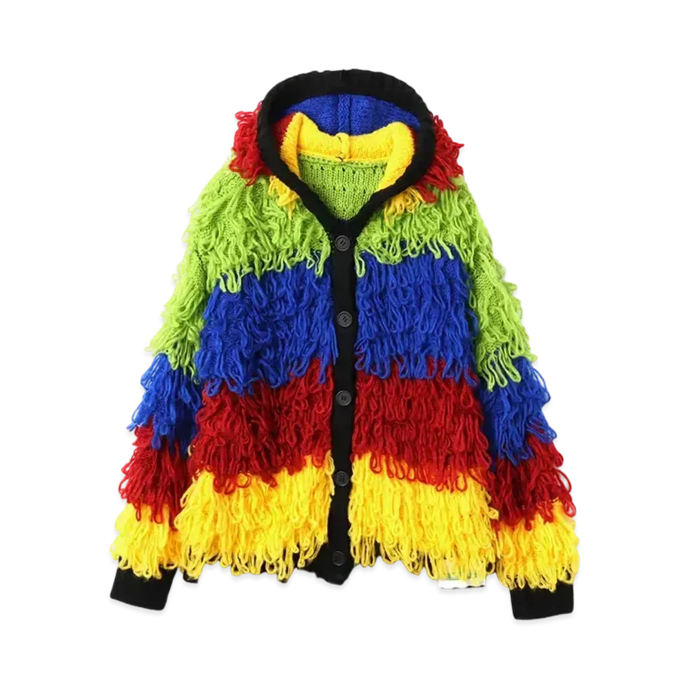 atmos pink Meets Sesame Street Loop Knit Cardigan "Mix"