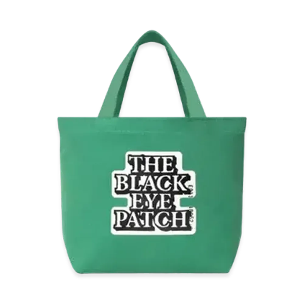 Black Eye Patch OG Label Tote Bag Small "Green"