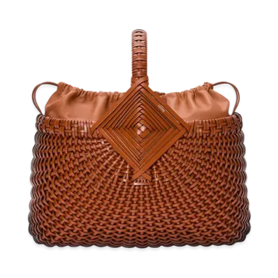 LOEWE Diamond Square Basket Bag "Tan"