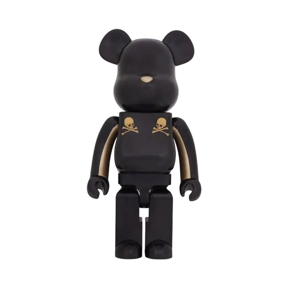 Bearbrick x Mastermind Japan Gold Stripe 400%
