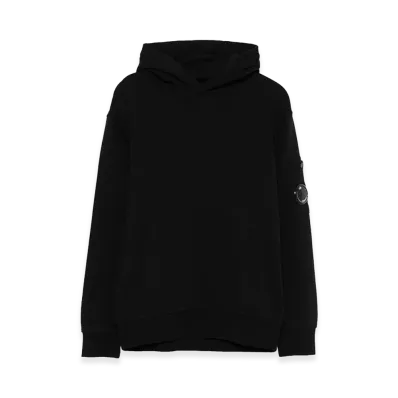 C.P. Company Diagonal Hooded Lens Sweatshirt "Black"