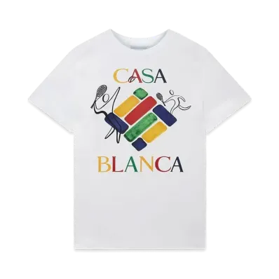 Casablanca Players Diamond T-Shirt "White"
