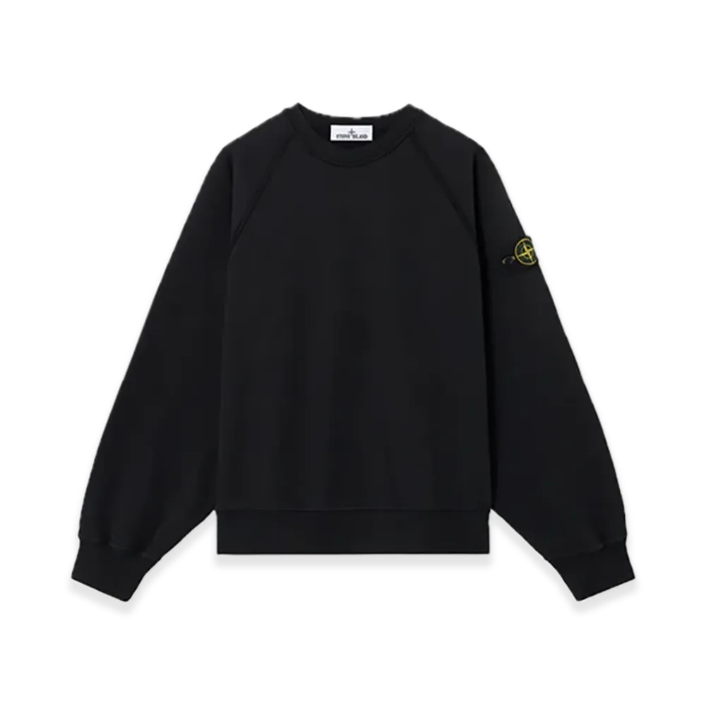 Stone Island 6100022 Brushed Organic Cotton Fleece "Black"