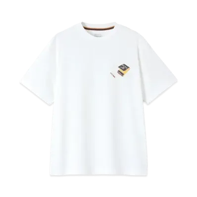 Paul Smith Match Short Sleeve Cut And Sew "White"