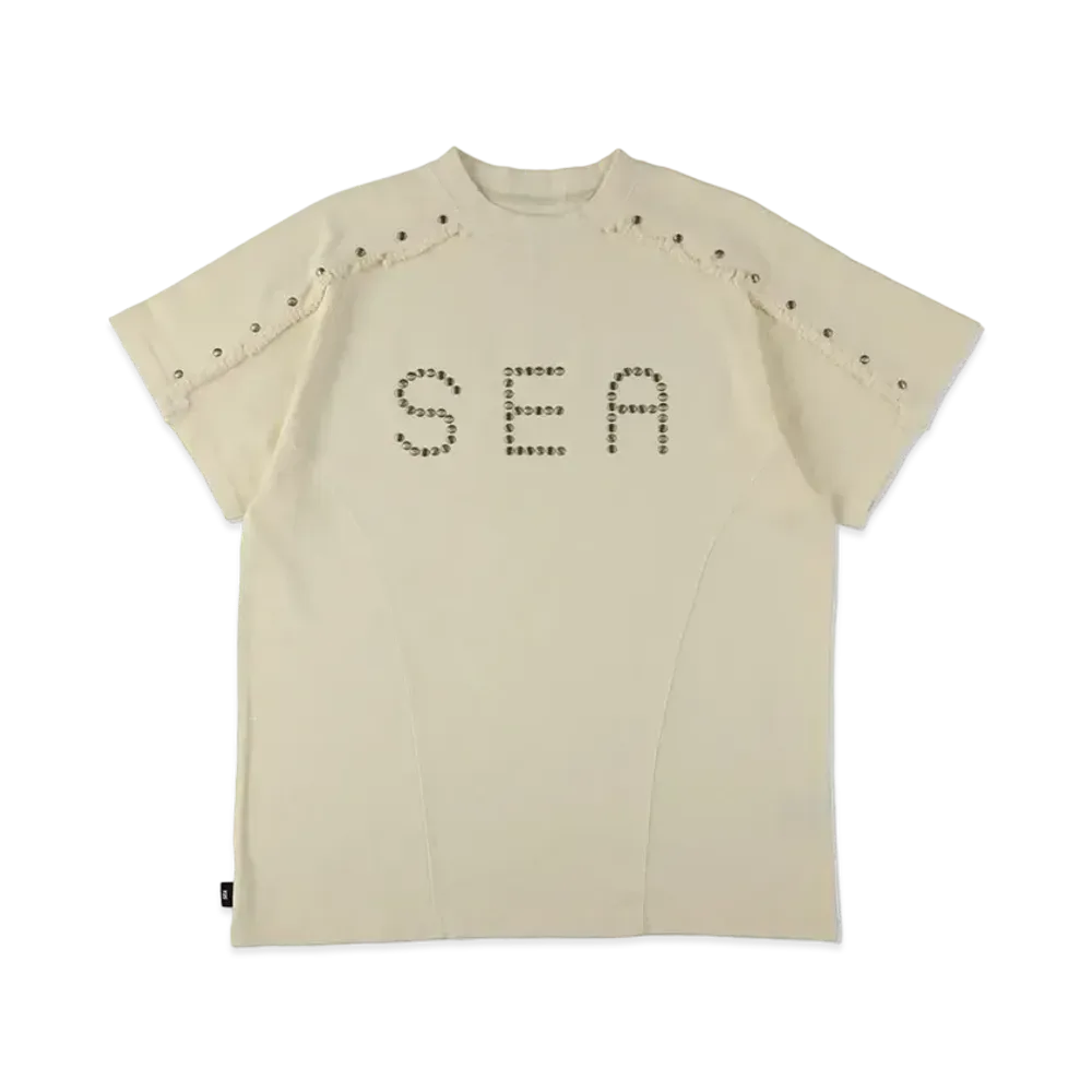 WIND AND SEA Sulfer Acid Studs C-off S/S Top "Ecru"