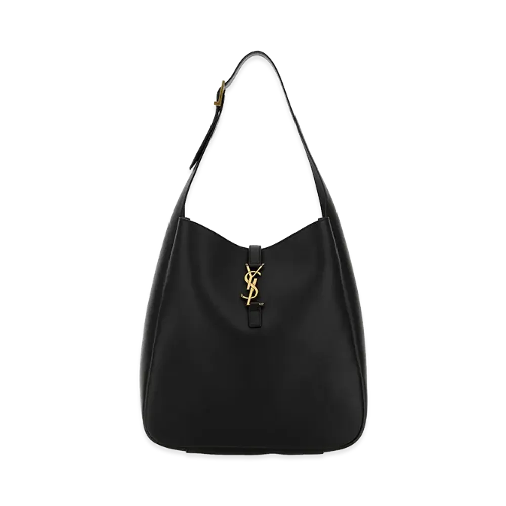 Saint Laurent Women's Leather Large Le 5 A 7 Shoulder Bag "Black"