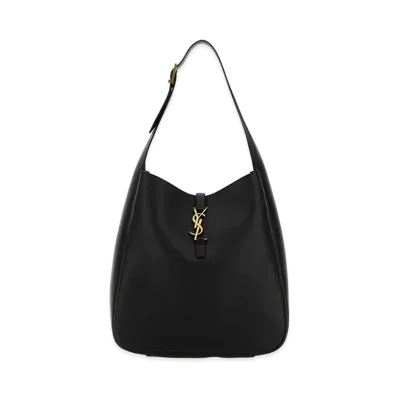 Saint Laurent Women's Leather Large Le 5 A 7 Shoulder Bag "Black"