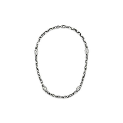GUCCI Interlocking G Necklace "Silver"