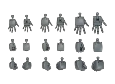 BANDAI "HIGH GRADE" -GUNDAM BUILD DIVERS- HGBC 1/144 Build Hands Round Type (S, M, L)