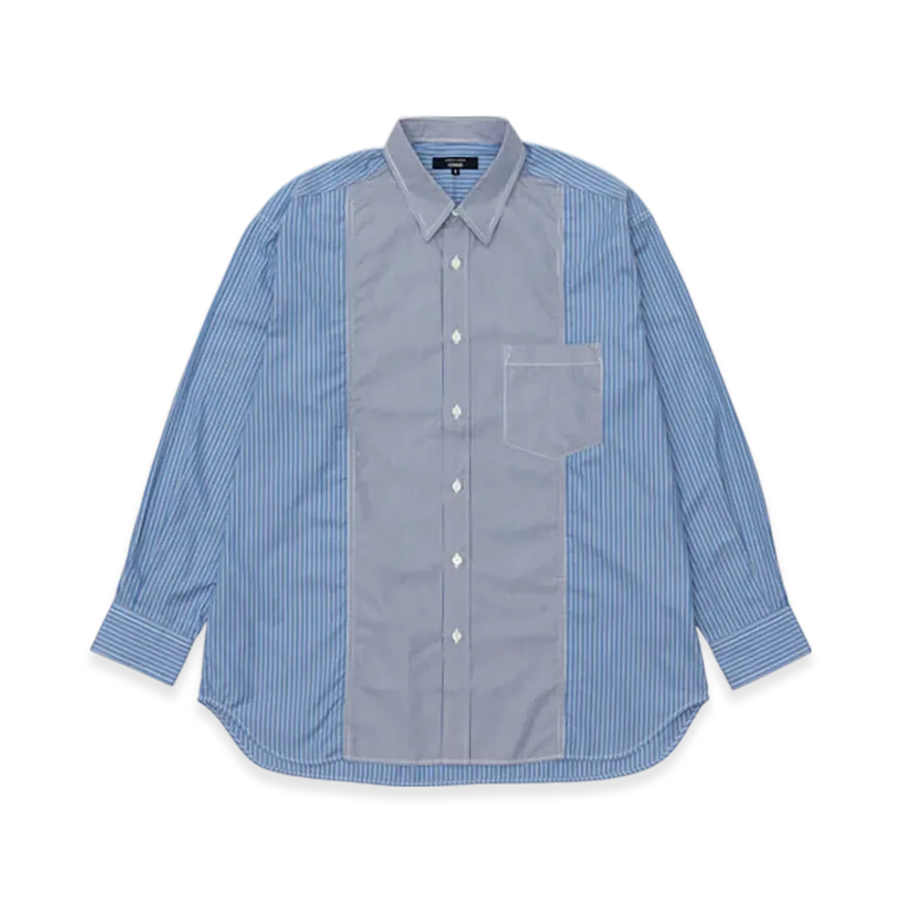COMME des GARCONS HOMME Cotton Stripes x Cotton Stripes Shirts "Navy/Sax/WhitexWhite/Navy"