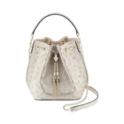 BVLGARI Serpenti Forever Bucket Bag "Beige"