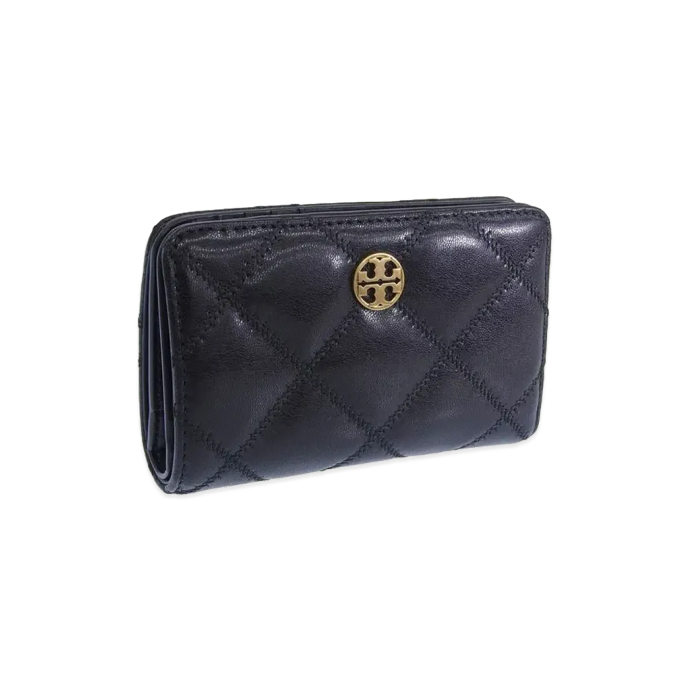 TORY BURCH Willa Matte Medium Wallet "Black"