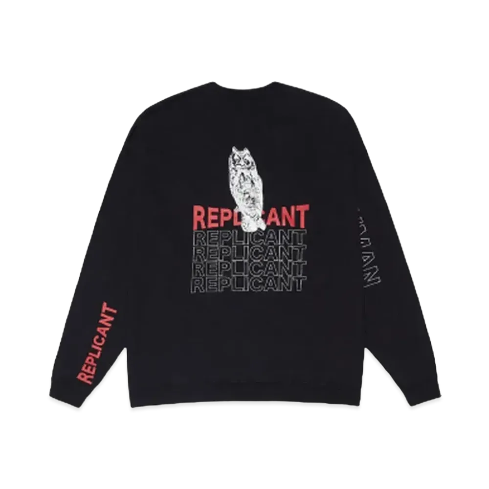 iroquois OWL SWEATSHIRTS "BLK"