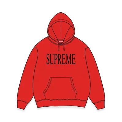 Supreme Capital Hooded Sweatshirt "Dark Orange"
