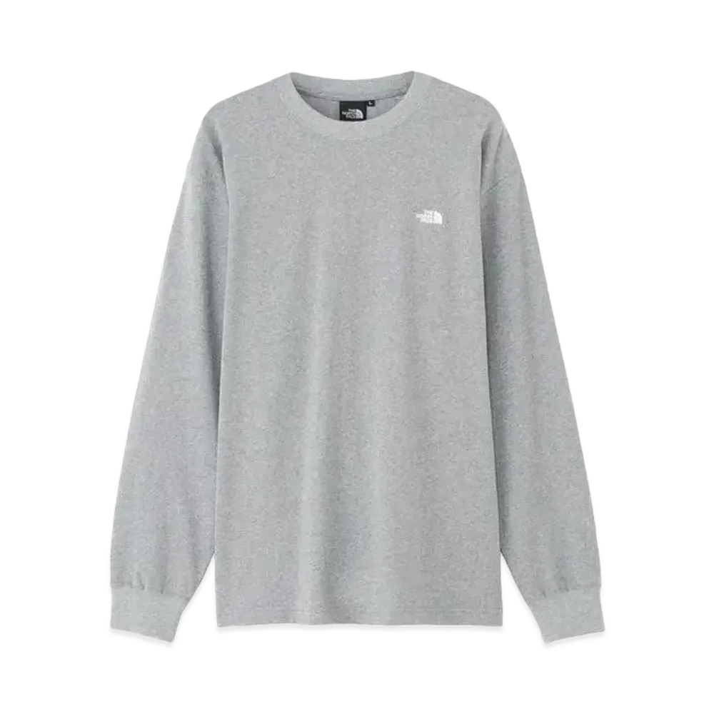 The North Face Long Sleeve Nuptse Cotton Tee "Mix Gray"