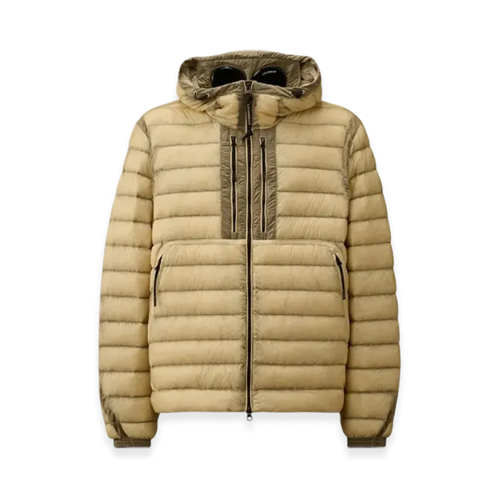 C.P. Company D.D. Shell Goggle Down Jacket "Pistachio Shell Beige"