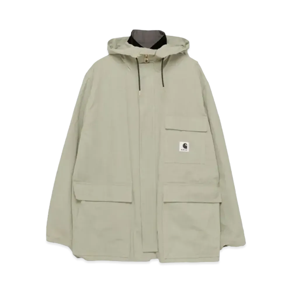 Carhartt WIP × sacai Reversible Duck Coat "GrayxL/Green"
