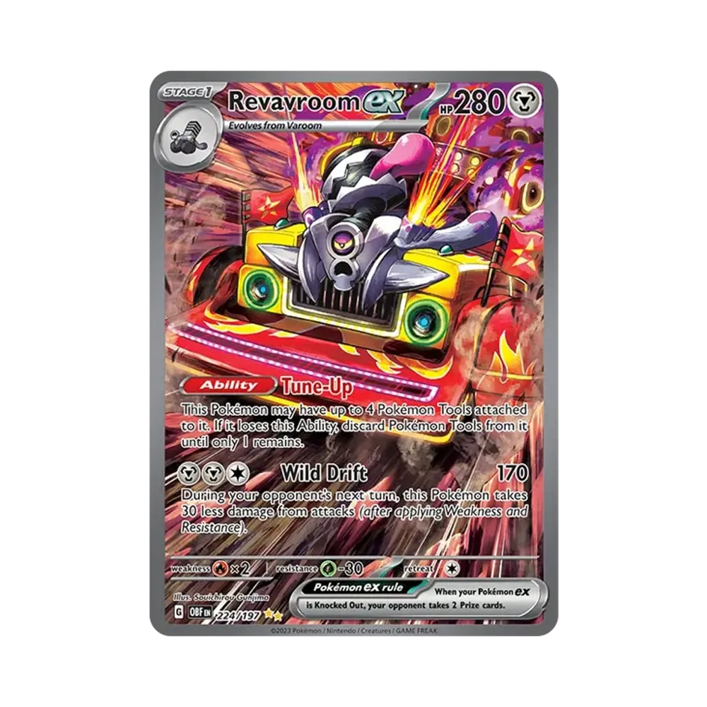 ブロロロームex SIR [OBF EN 224/197]【英語版】(スカーレット&バイオレット「オブシディアンフレイムス」)