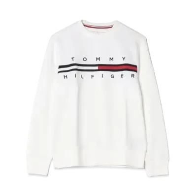 TOMMY HILFIGER TINO French Terry Sweat "White"